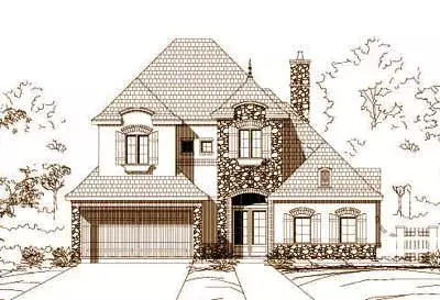 French Country house plans 19-630 - front exterior, 3,436 sq ft, 3 bed, 3 bath house plans | Monster House Plans