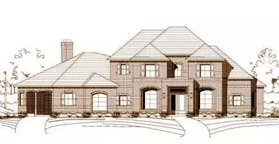Traditional house plans 19-640 - front exterior, 4,367 sq ft, 4 bed, 4 bath house plans | Monster House Plans
