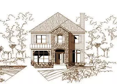Traditional house plans 19-651 - front exterior, 2,502 sq ft, 4 bed, 3 bath house plans | Monster House Plans