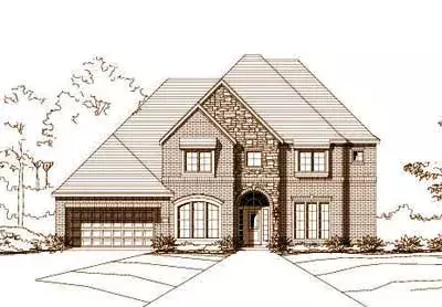 Traditional house plans 19-665 - front exterior, 4,113 sq ft, 4 bed, 4 bath house plans | Monster House Plans