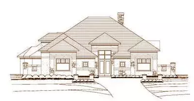 Tuscan house plans 19-672 - front exterior, 3,226 sq ft, 4 bed, 4 bath house plans | Monster House Plans