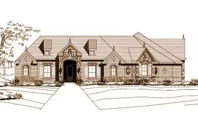 French Country house plans 19-695 - front exterior, 3,246 sq ft, 4 bed, 4 bath house plans | Monster House Plans