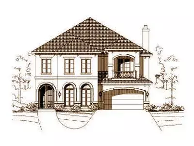Mediterranean house plans 19-699 - front exterior, 5,241 sq ft, 4 bed, 5 bath house plans | Monster House Plans