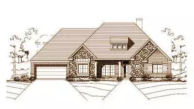 Traditional house plans 19-710 - front exterior, 3,082 sq ft, 4 bed, 3 bath house plans | Monster House Plans