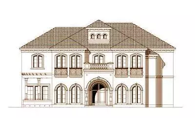 Mediterranean house plans 19-718 - front exterior, 4,209 sq ft, 3 bed, 3 bath house plans | Monster House Plans