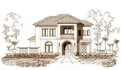 Traditional house plans 19-736 - front exterior, 3,466 sq ft, 4 bed, 3 bath house plans | Monster House Plans