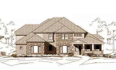 Country house plans 19-759 - front exterior, 4,214 sq ft, 4 bed, 3 bath house plans | Monster House Plans