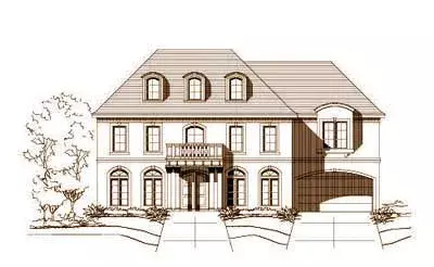 Traditional house plans 19-760 - front exterior, 5,883 sq ft, 5 bed, 4 bath house plans | Monster House Plans