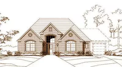 Traditional house plans 19-768 - front exterior, 1,773 sq ft, 3 bed, 2 bath house plans | Monster House Plans