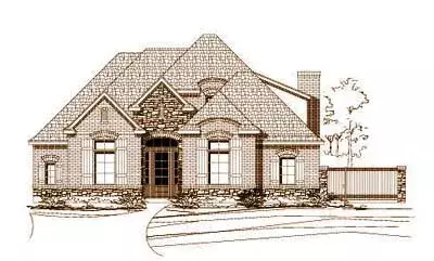 French Country house plans 19-771 - front exterior, 2,700 sq ft, 3 bed, 2 bath house plans | Monster House Plans
