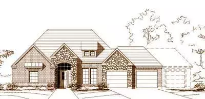 Traditional house plans 19-776 - front exterior, 2,052 sq ft, 4 bed, 3 bath house plans | Monster House Plans