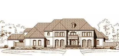 Traditional house plans 19-782 - front exterior, 7,336 sq ft, 5 bed, 5 bath house plans | Monster House Plans
