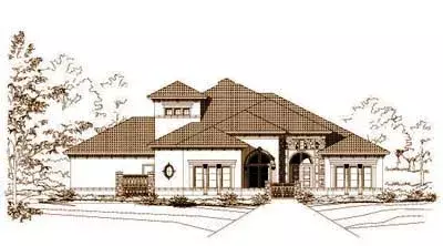Mediterranean house plans 19-783 - front exterior, 4,567 sq ft, 4 bed, 4 bath house plans | Monster House Plans