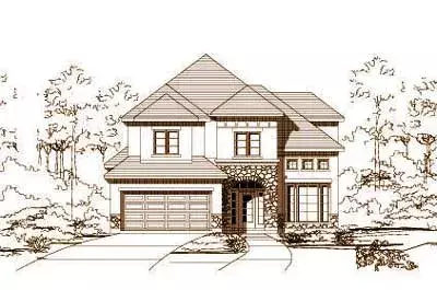 Mediterranean house plans 19-786 - front exterior, 2,844 sq ft, 4 bed, 3 bath house plans | Monster House Plans