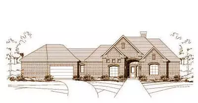 Traditional house plans 19-799 - front exterior, 2,290 sq ft, 4 bed, 2 bath house plans | Monster House Plans