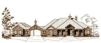 Traditional house plans 19-810 - front exterior, 4,115 sq ft, 4 bed, 3 bath house plans | Monster House Plans