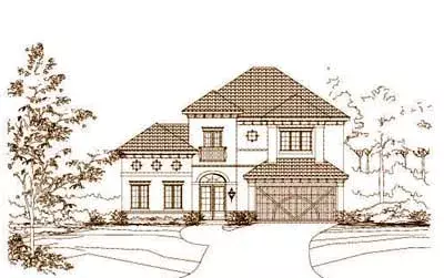 Mediterranean house plans 19-819 - front exterior, 3,898 sq ft, 4 bed, 4 bath house plans | Monster House Plans