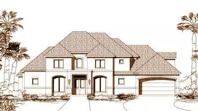 Traditional house plans 19-822 - front exterior, 4,332 sq ft, 5 bed, 4 bath house plans | Monster House Plans