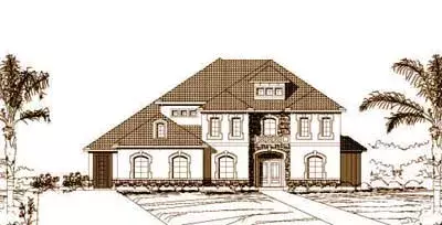 Mediterranean house plans 19-824 - front exterior, 4,144 sq ft, 5 bed, 4 bath house plans | Monster House Plans