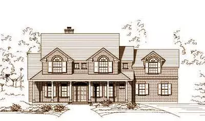 Country house plans 19-832 - front exterior, 3,744 sq ft, 4 bed, 3 bath house plans | Monster House Plans