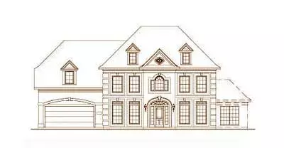 Traditional house plans 19-841 - front exterior, 4,029 sq ft, 5 bed, 3 bath house plans | Monster House Plans