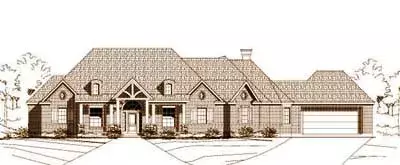 French Country house plans 19-850 - front exterior, 2,930 sq ft, 4 bed, 3 bath house plans | Monster House Plans