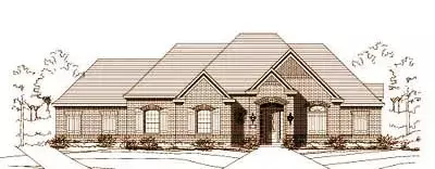Traditional house plans 19-851 - front exterior, 3,115 sq ft, 4 bed, 3 bath house plans | Monster House Plans