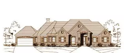 Traditional house plans 19-852 - front exterior, 2,654 sq ft, 3 bed, 2 bath house plans | Monster House Plans