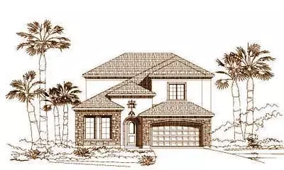 Tuscan house plans 19-882 - front exterior, 3,391 sq ft, 3 bed, 3 bath house plans | Monster House Plans