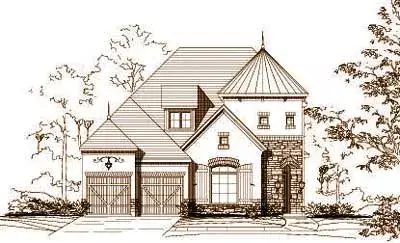 Tuscan house plans 19-912 - front exterior, 3,754 sq ft, 4 bed, 4 bath house plans | Monster House Plans