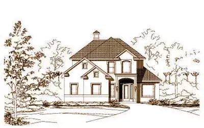 Mediterranean house plans 19-919 - front exterior, 2,945 sq ft, 2 bed, 2 bath house plans | Monster House Plans
