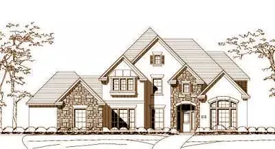 Traditional house plans 19-924 - front exterior, 4,233 sq ft, 5 bed, 3 bath house plans | Monster House Plans
