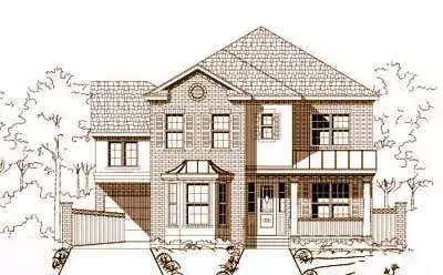 Traditional house plans 19-941 - front exterior, 3,498 sq ft, 4 bed, 4 bath house plans | Monster House Plans