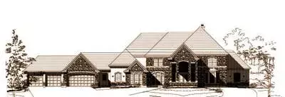Traditional house plans 19-942 - front exterior, 7,421 sq ft, 5 bed, 6 bath house plans | Monster House Plans