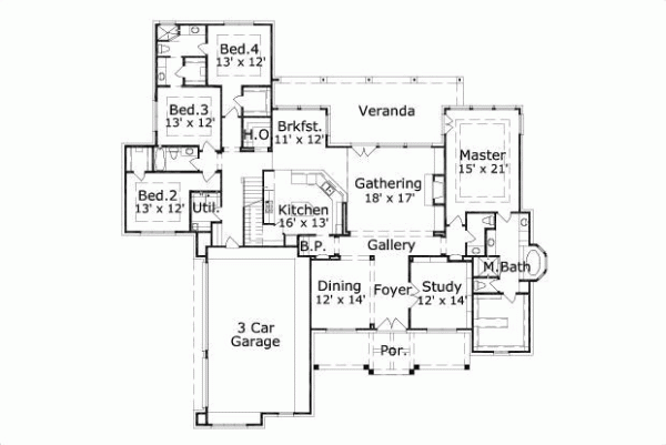 Main Floor Plan: 19-947