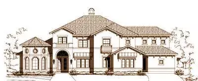 Mediterranean house plans 19-950 - front exterior, 4,760 sq ft, 5 bed, 4 bath house plans | Monster House Plans