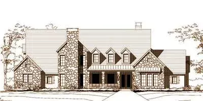 Country house plans 19-958 - front exterior, 6,525 sq ft, 4 bed, 4 bath house plans | Monster House Plans
