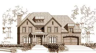 Traditional house plans 19-968 - front exterior, 4,780 sq ft, 4 bed, 3 bath house plans | Monster House Plans