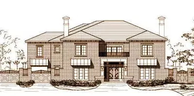 Traditional house plans 19-977 - front exterior, 7,902 sq ft, 5 bed, 5 bath house plans | Monster House Plans