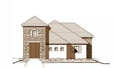 European house plans 19-981 - front exterior, 1,185 sq ft, 0 bed, 0 bath house plans | Monster House Plans