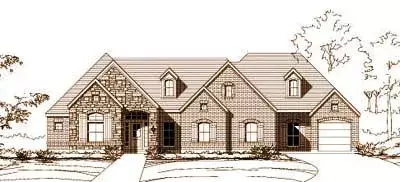 French Country house plans 19-986 - front exterior, 2,732 sq ft, 4 bed, 3 bath house plans | Monster House Plans