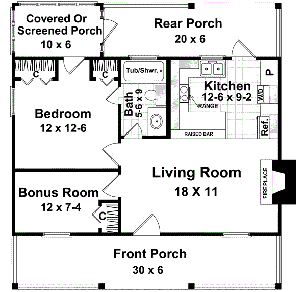 Main Floor Plan: 2-107