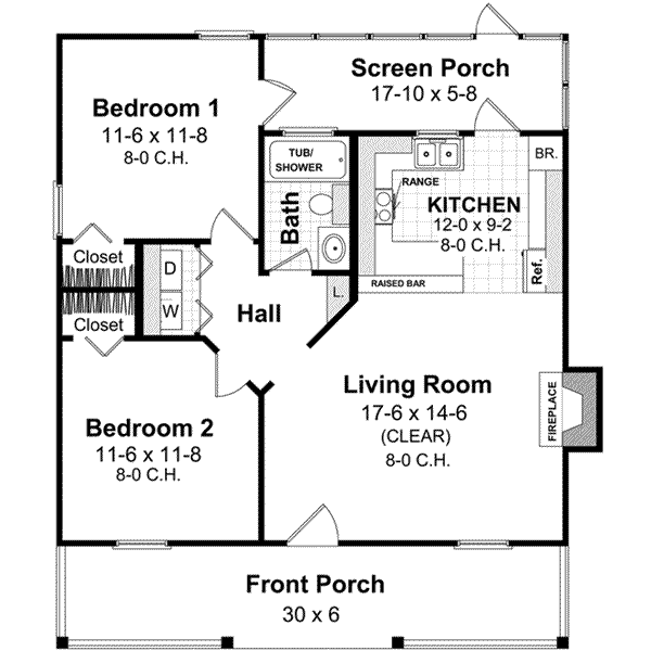 Main Floor Plan: 2-109
