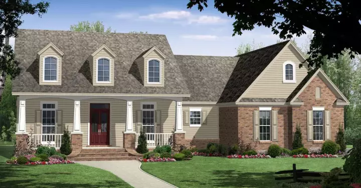 Southern house plans 2-172 - front exterior, 1,800 sq ft, 3 bed, 2 bath house plans | Monster House Plans