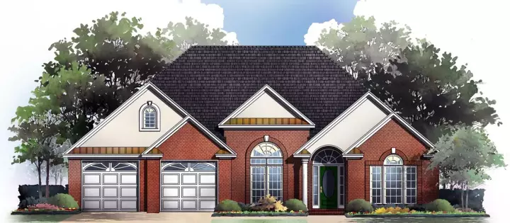 Traditional house plans 2-190 - front exterior, 1,900 sq ft, 3 bed, 2 bath house plans | Monster House Plans