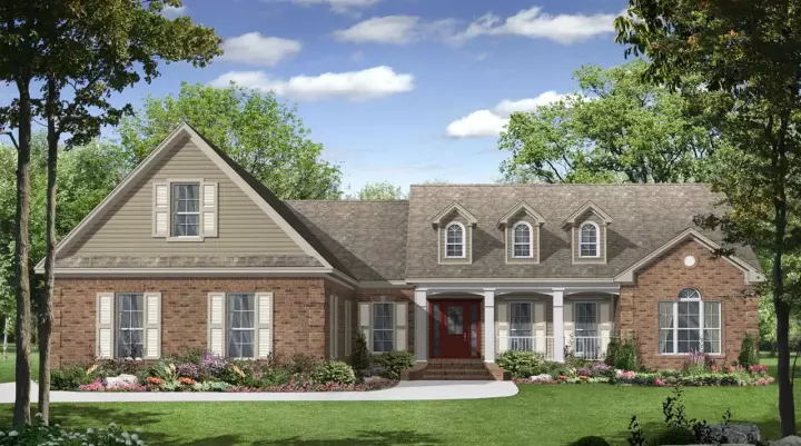 Southern house plans 2-204 - front exterior, 2,000 sq ft, 3 bed, 2 bath house plans | Monster House Plans