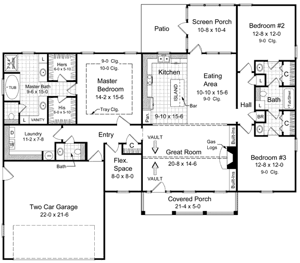Main Floor Plan: 2-208