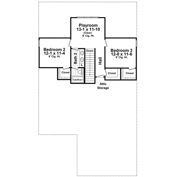 Upper/Second Floor Plan:2-259