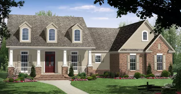 Country house plans 2-312 - front exterior, 2,067 sq ft, 3 bed, 2 bath house plans | Monster House Plans