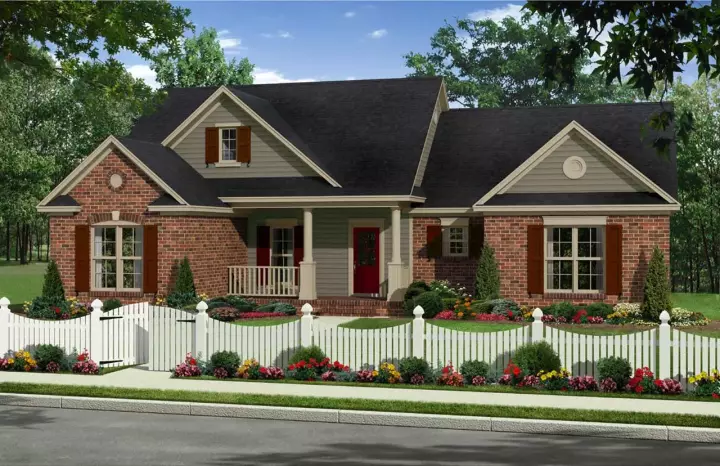 Country house plans 2-343 - front exterior, 1,720 sq ft, 3 bed, 2 bath house plans | Monster House Plans
